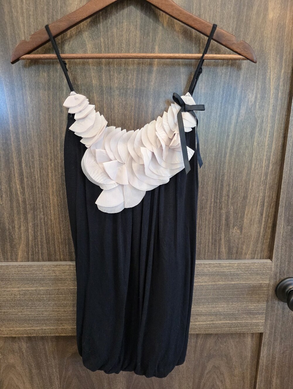 Studio Y Maurices Women S Black Tank Top With Cream Detail
